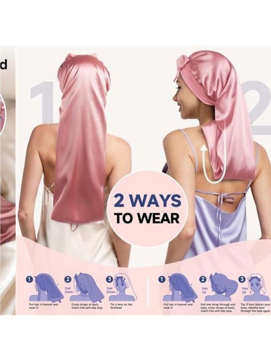 New Mulberry Silk Bonnet for Sleeping Women, Untangled Hair Care main image 8